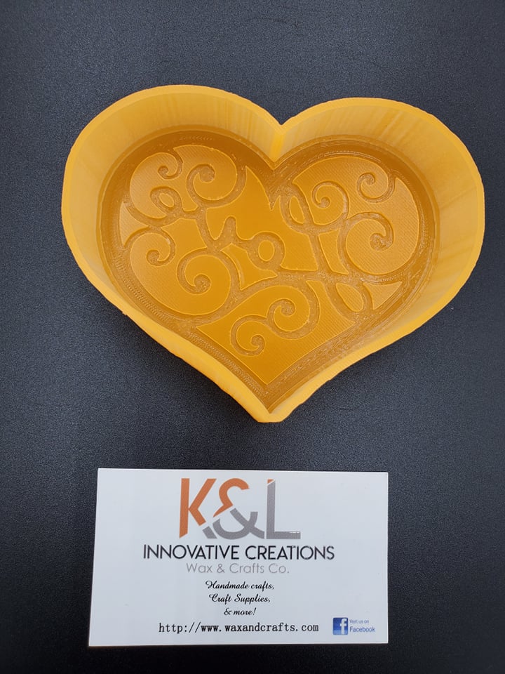 "Love" Heart Freshie Mold