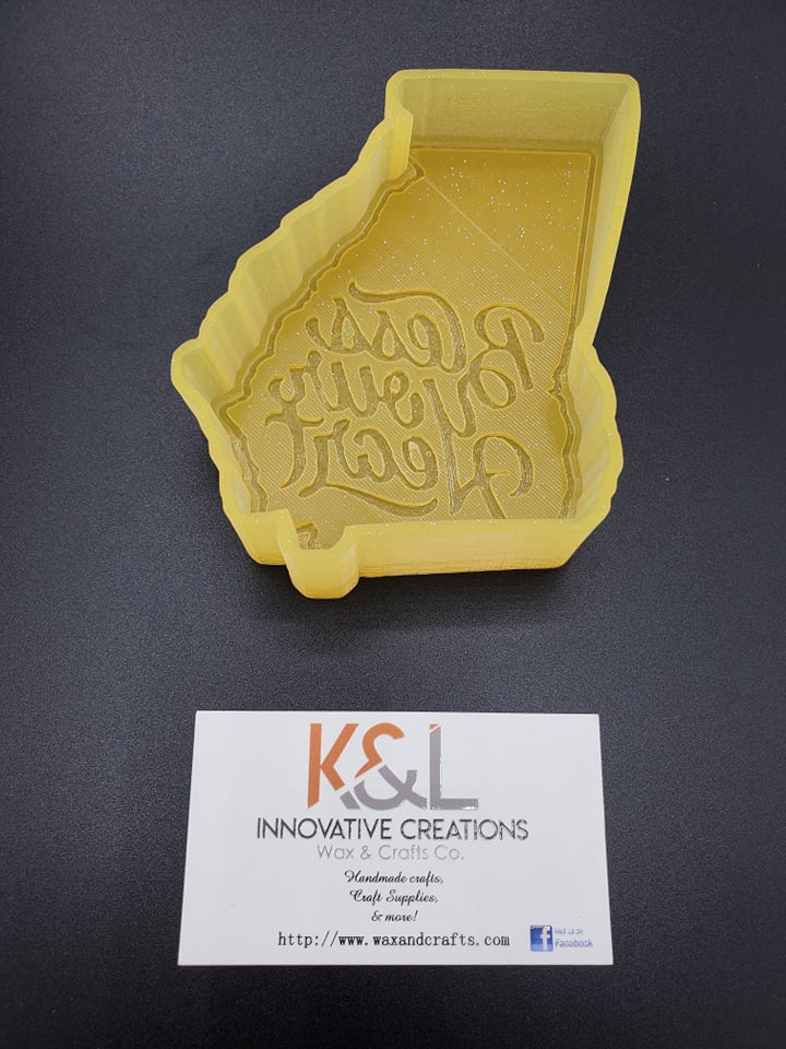 Georgia Text Freshie Mold