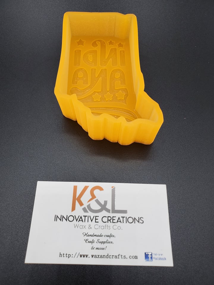 Indiana Text Freshie Mold