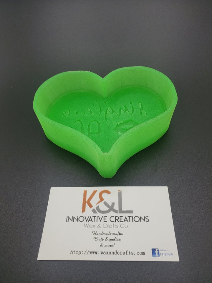 Single AF Heart Freshie Mold