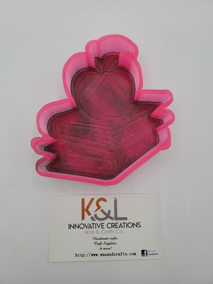 Teacher Apple Books Freshie Mold