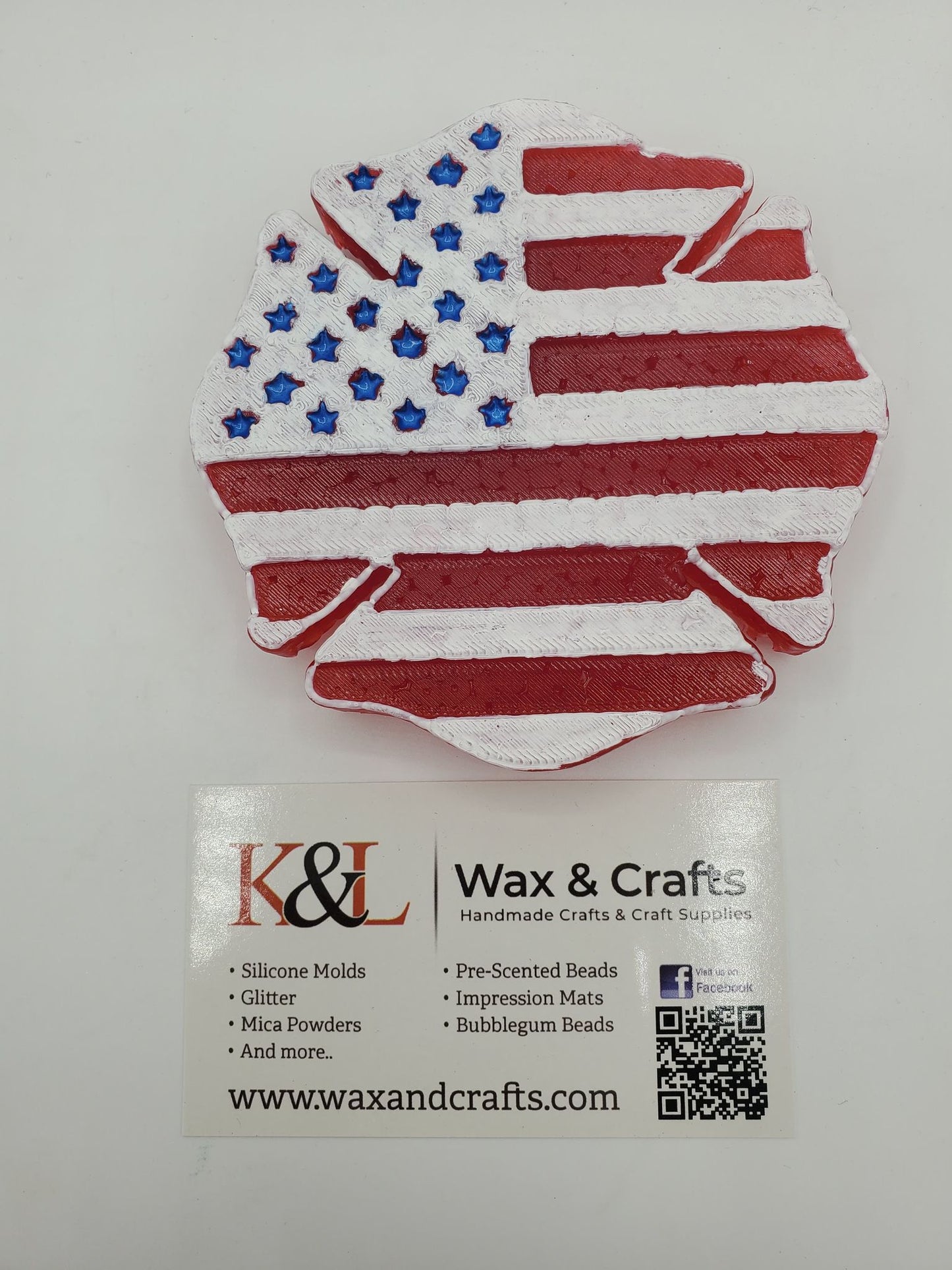 Firefighter Flag Maltese Cross Freshie Mold