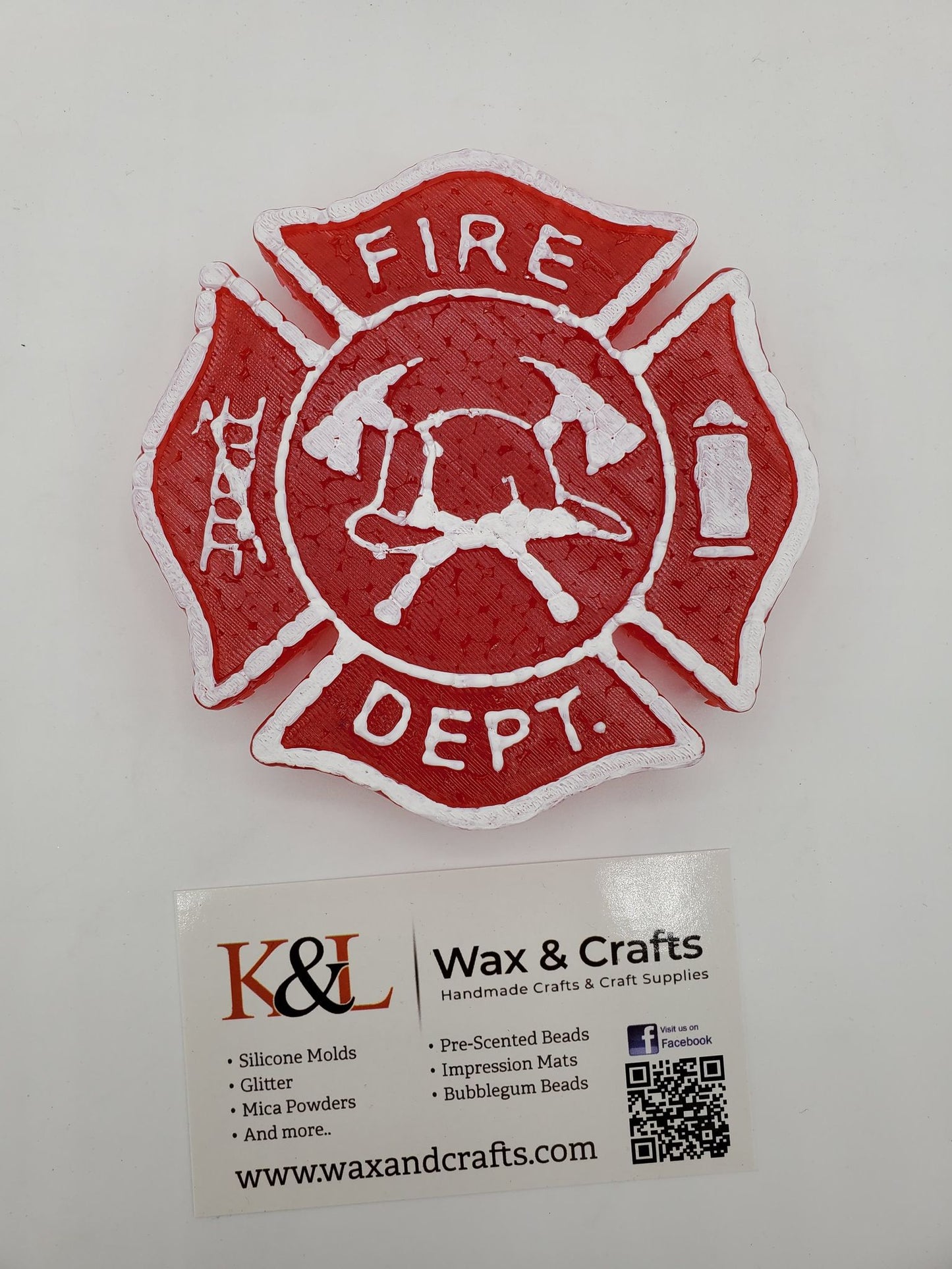 Firefighter Emblem Maltese Cross Freshie Mold