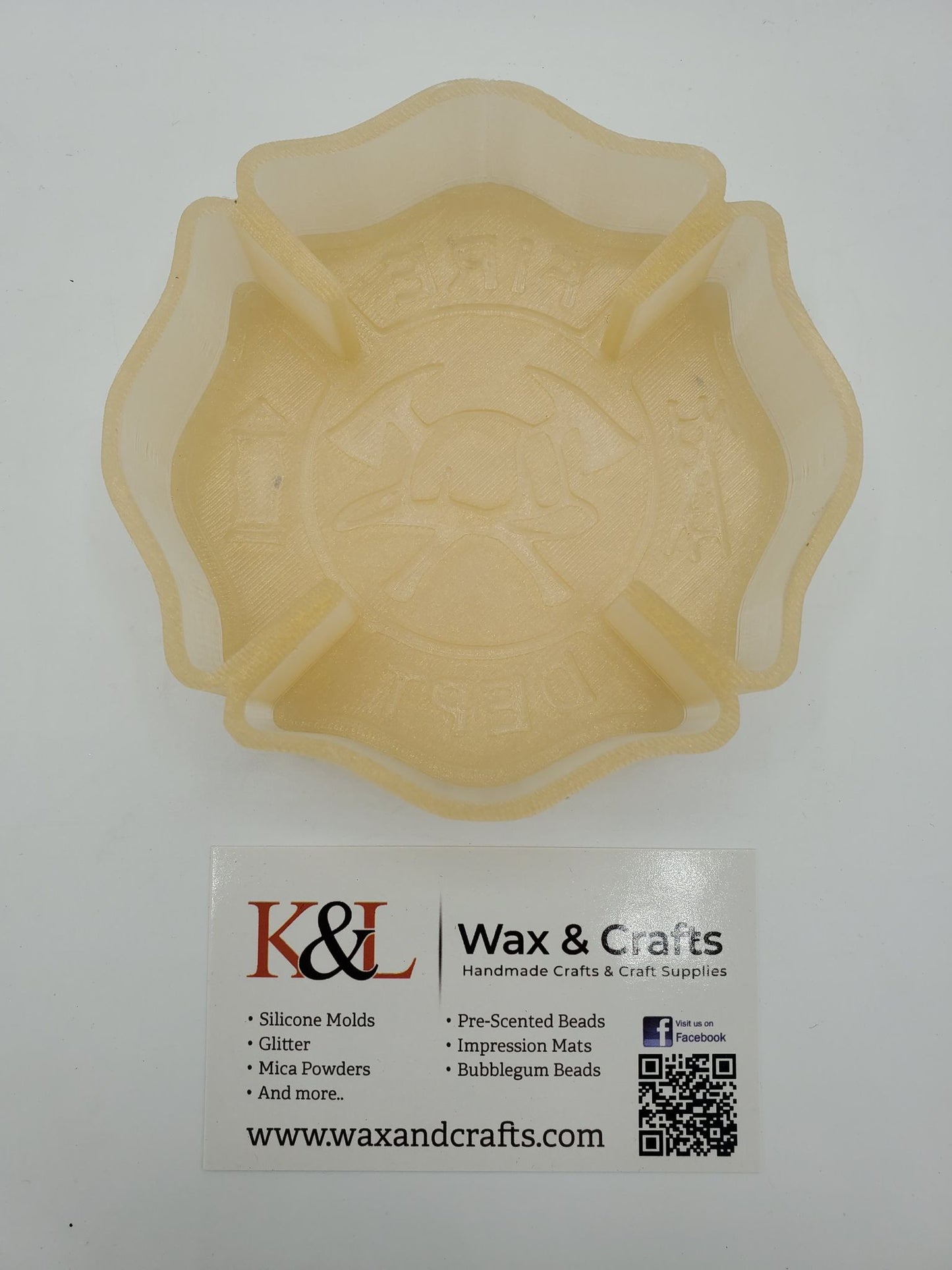 Firefighter Emblem Maltese Cross Freshie Mold