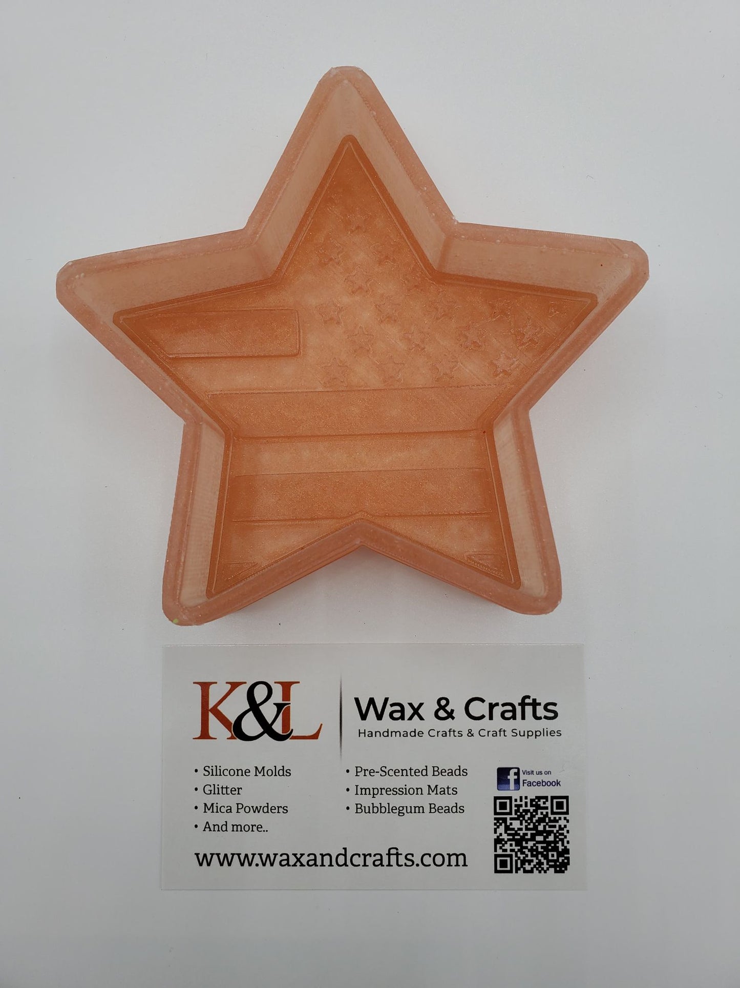 American Flag Star Freshie Mold