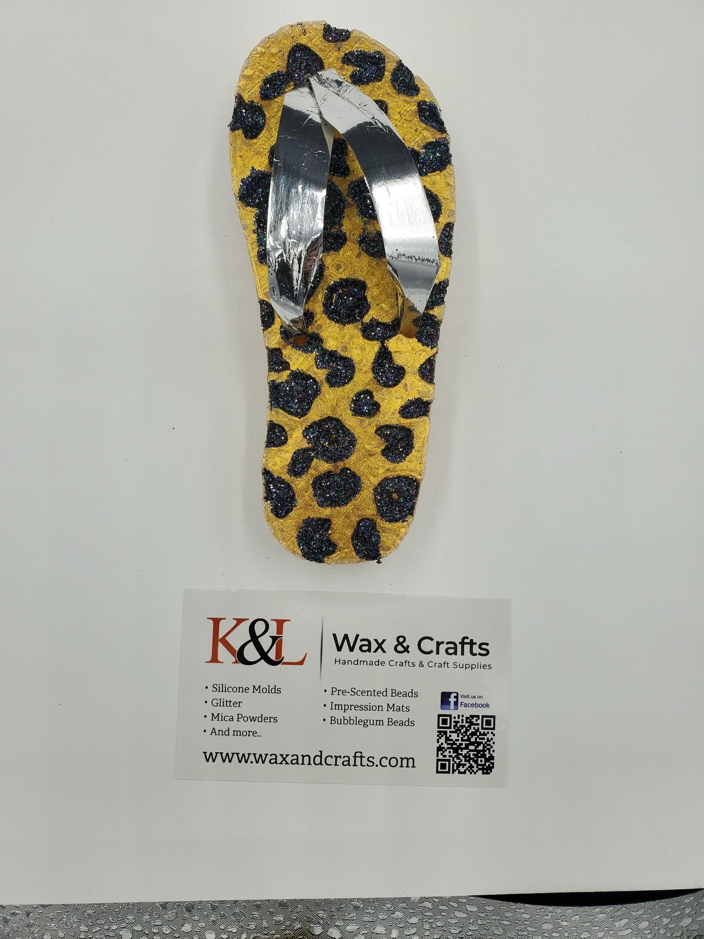 Leopard Print Flip Flop Star Freshie Mold