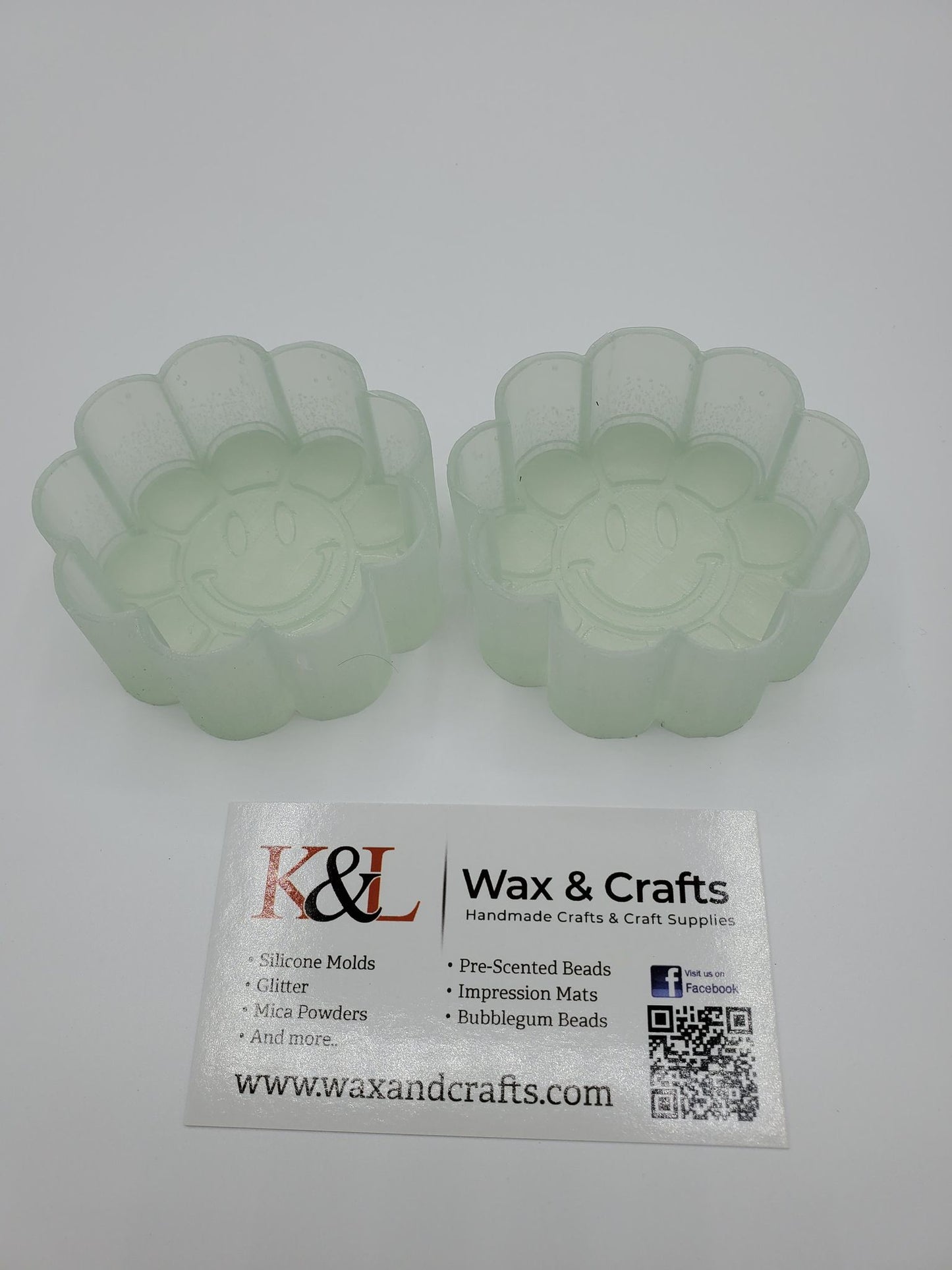 Smiley Flower Vent Clip Freshie Molds
