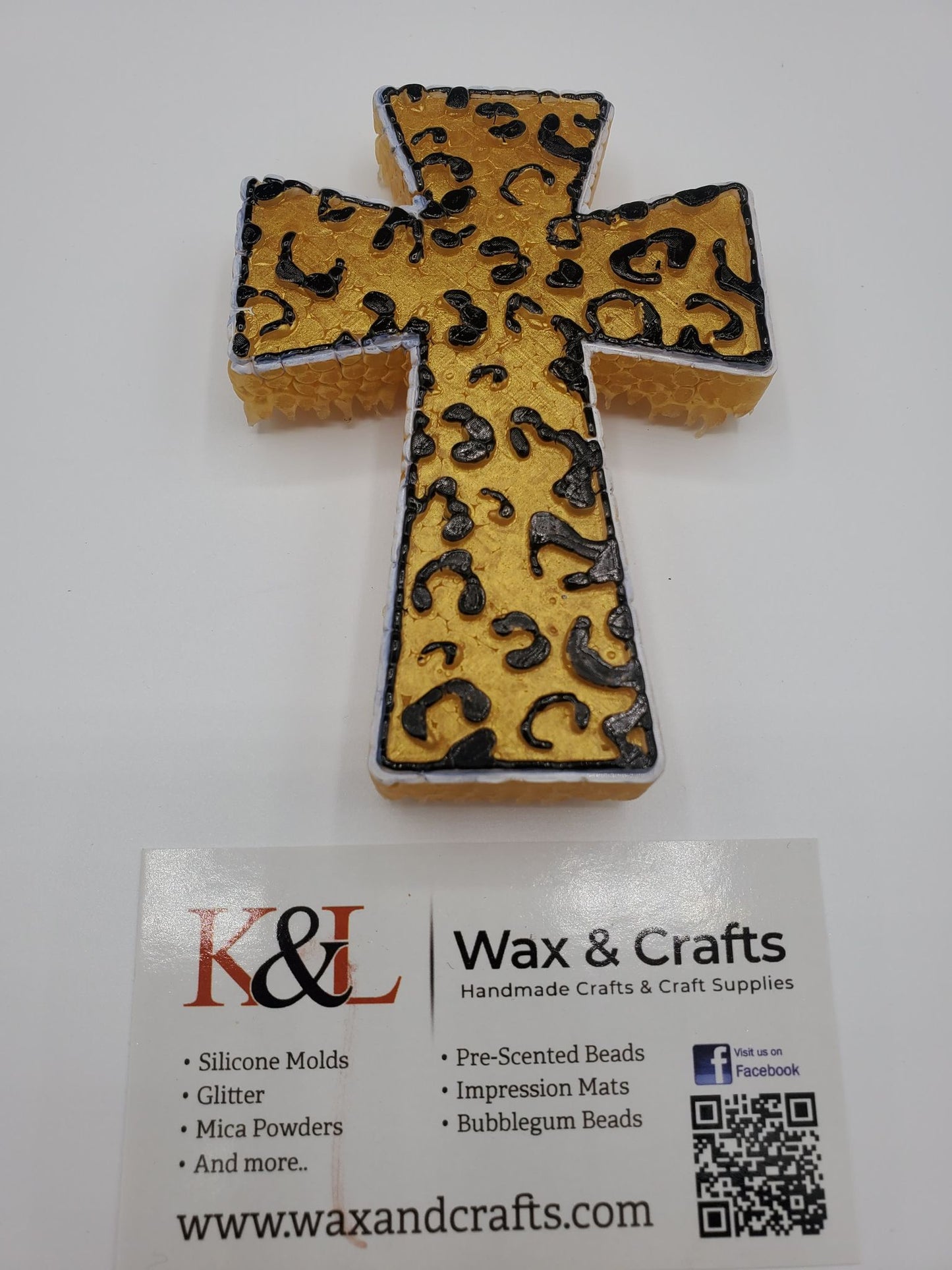Leopard Print Cross Freshie Mold