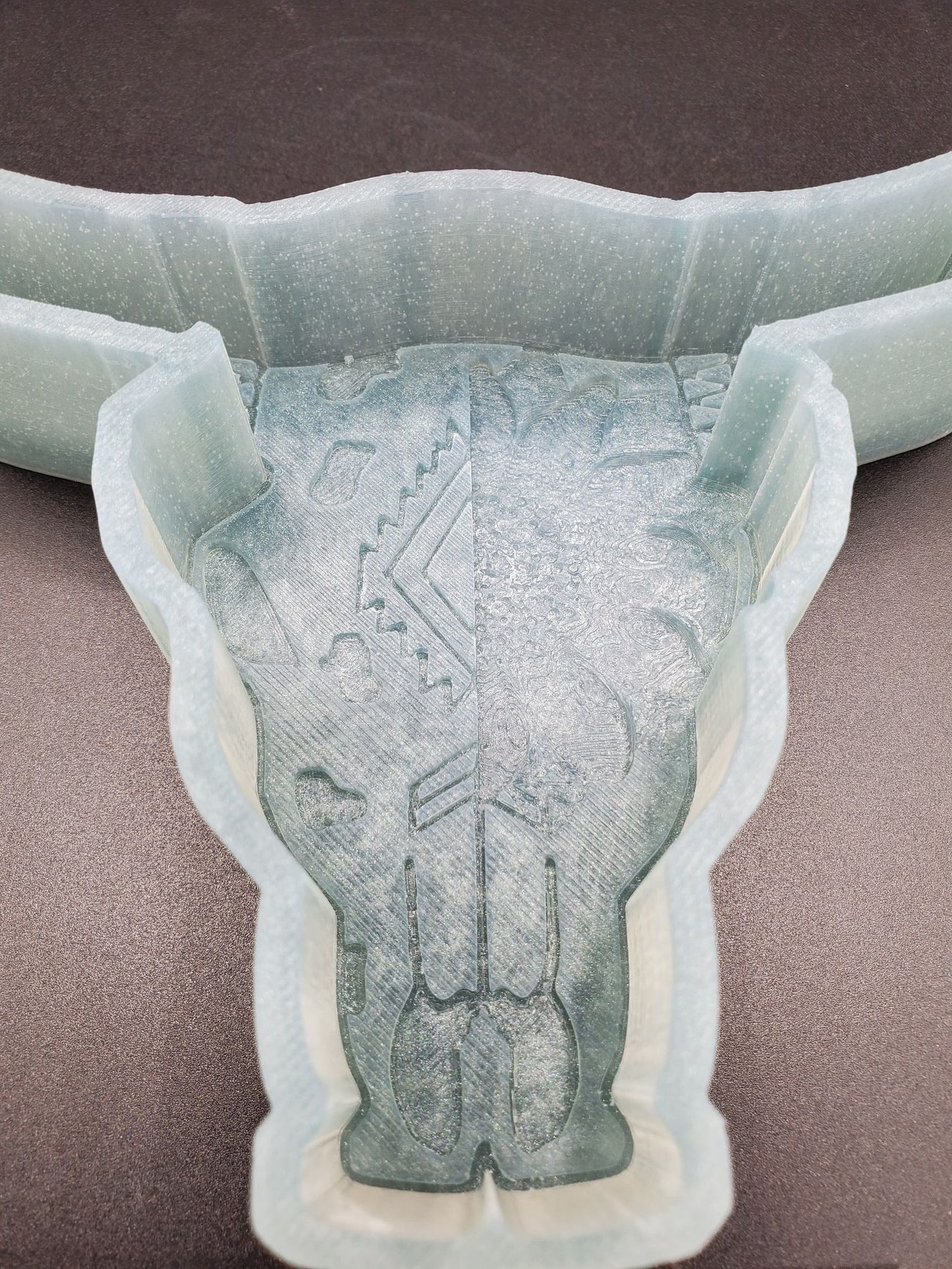 Sunflower Bull Skull Freshie Mold