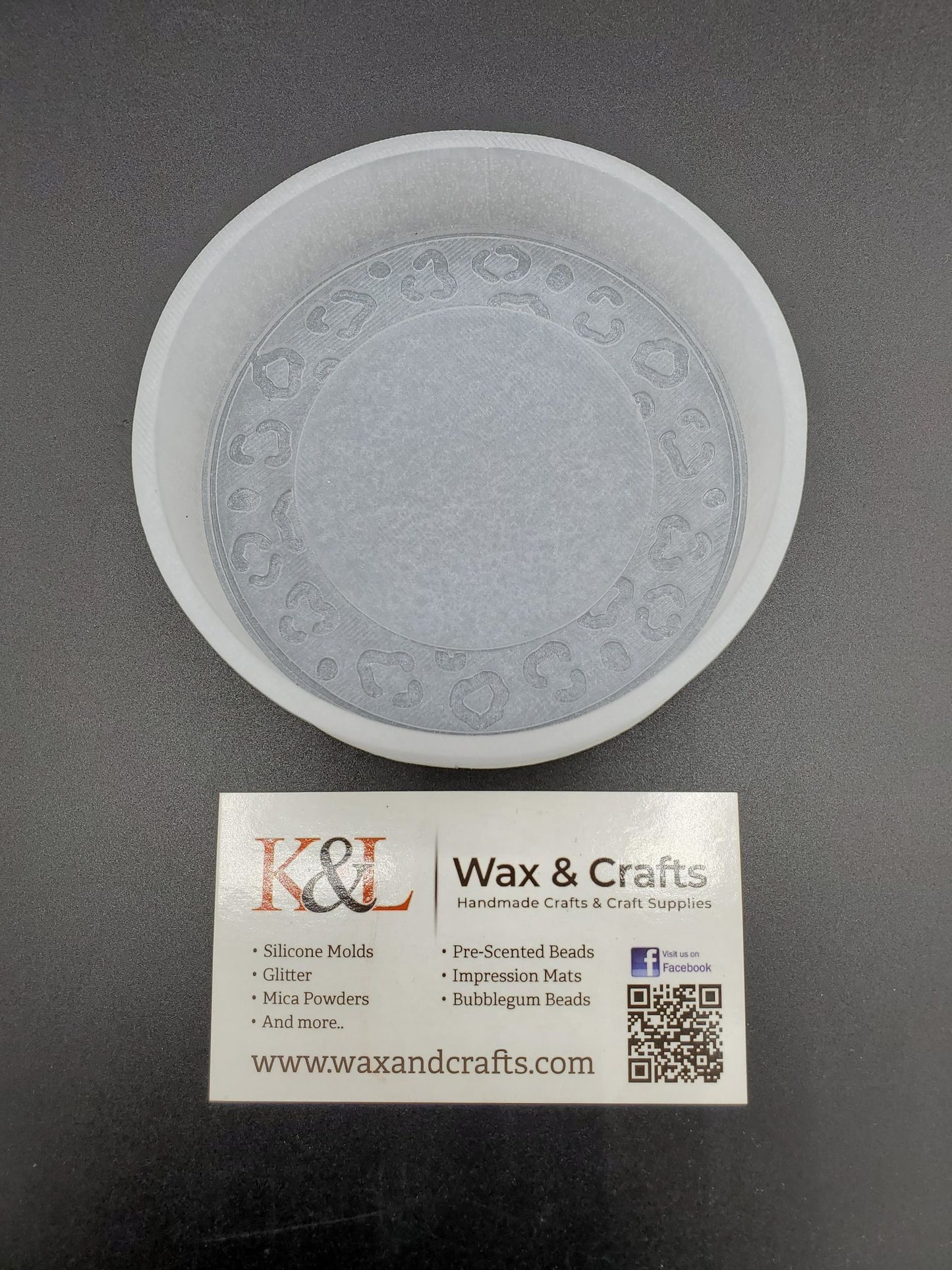 Leopard Print Round Freshie Mold