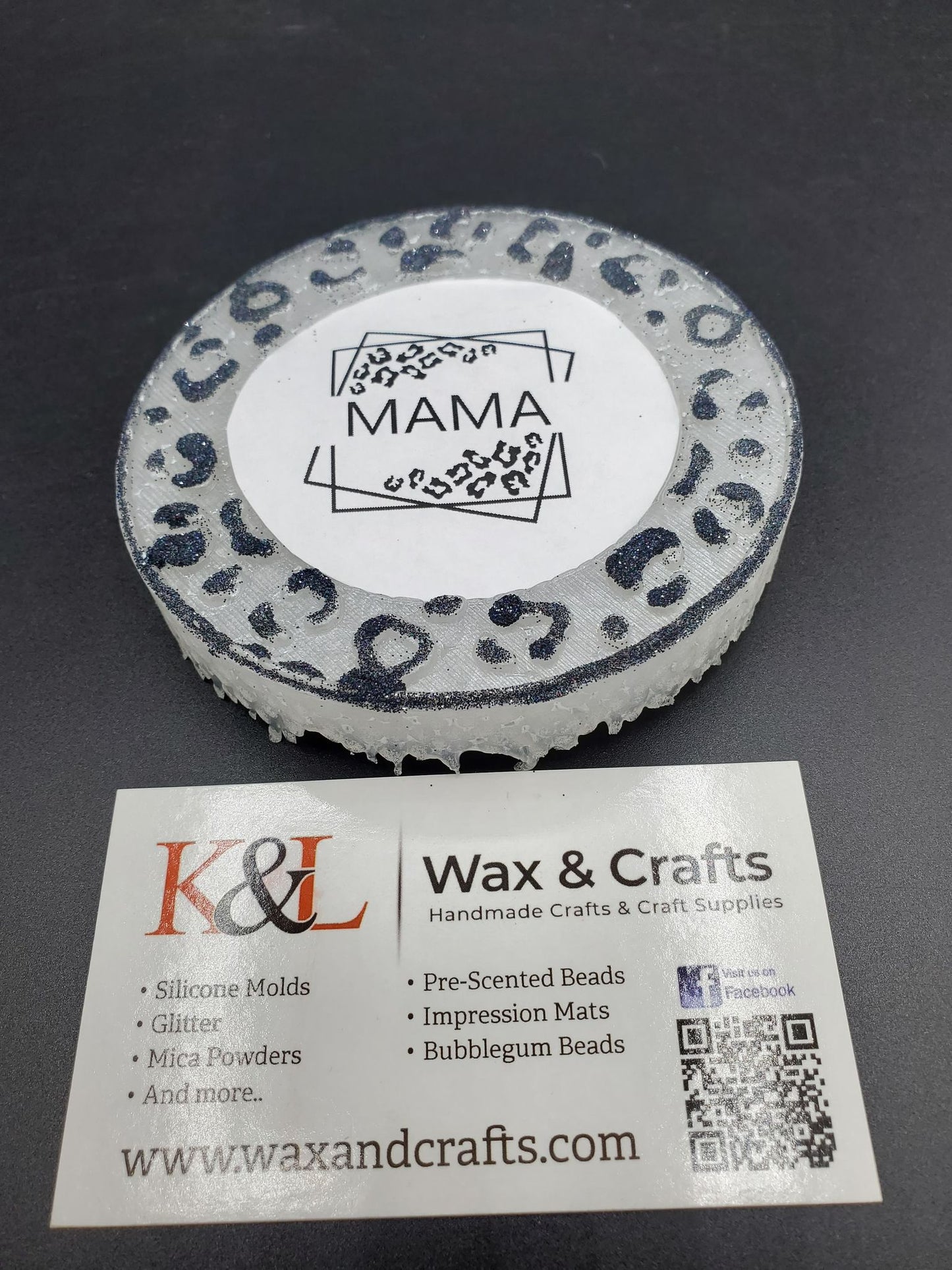 Leopard Print Round Freshie Mold