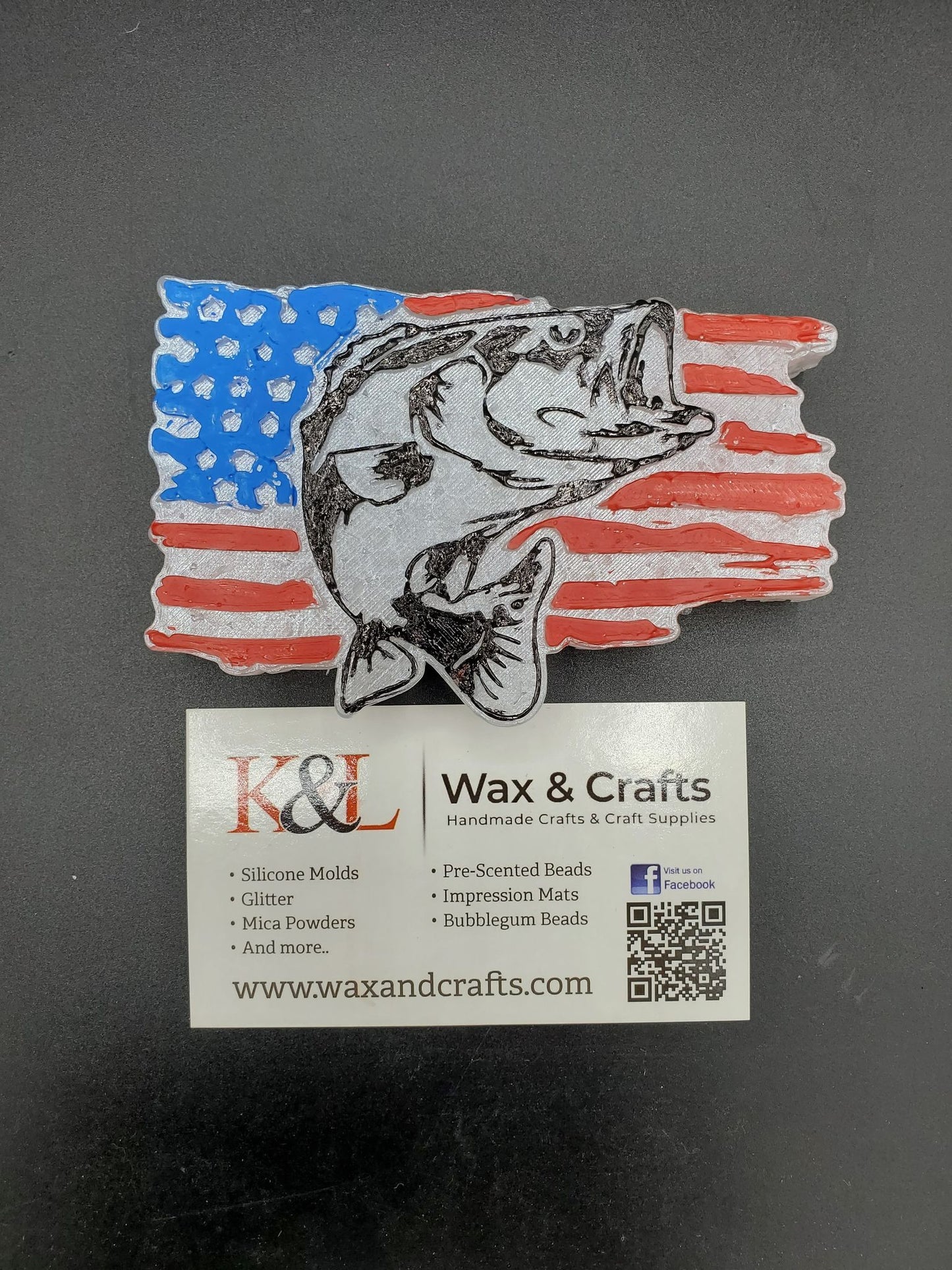 Bass Flag Freshie Mold