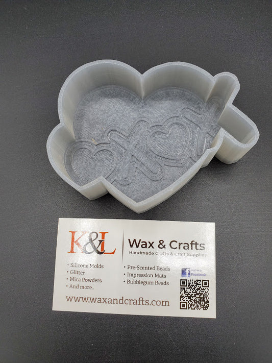 XOXO Heart Freshie Mold