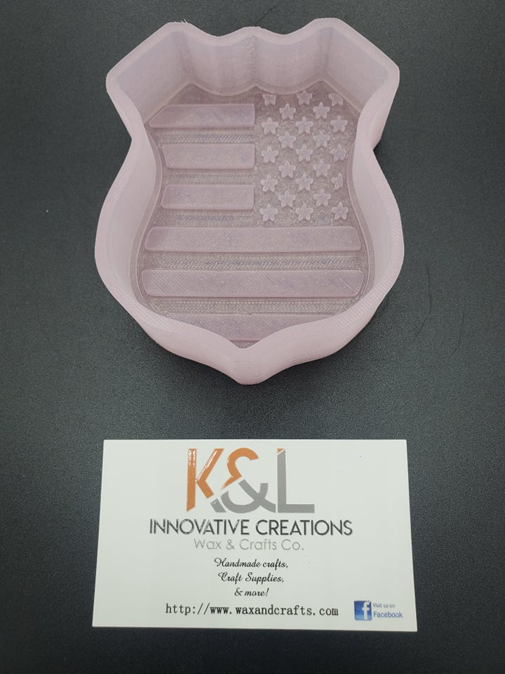 Flag Badge Freshie Mold