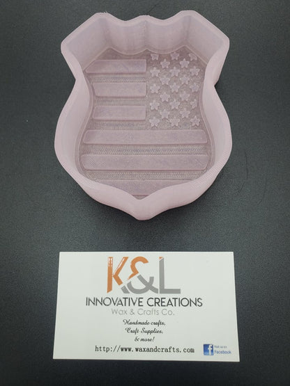 Flag Badge Freshie Mold