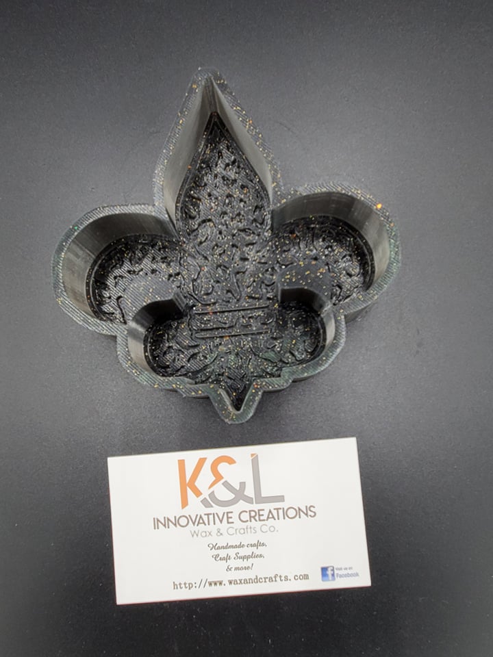 Leopard Fleur-de-lis Freshie Mold