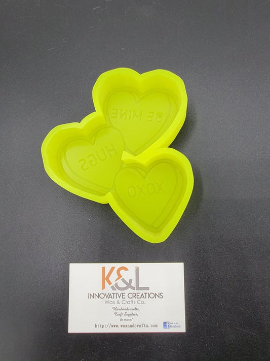 Sweet Conversation Hearts Freshie Mold