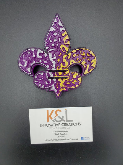 Leopard Fleur-de-lis Freshie Mold