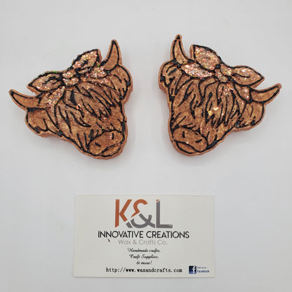 Highland Cow Vent Clip Freshie Molds