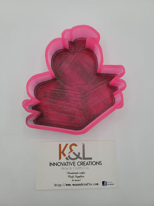 Teacher Apple Books Freshie Mold