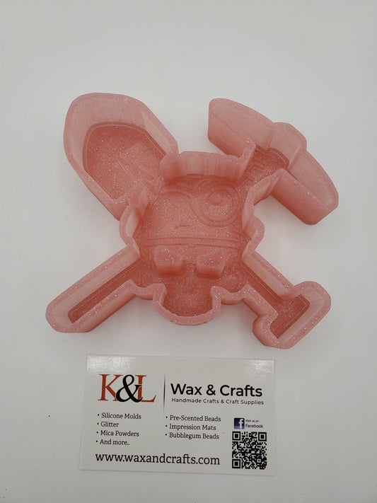 Miner Skull Freshie Mold