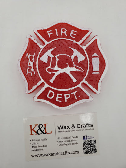 Firefighter Emblem Maltese Cross Freshie Mold