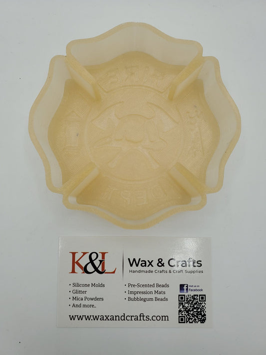 Firefighter Emblem Maltese Cross Freshie Mold
