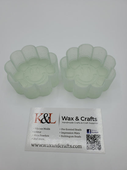 Smiley Flower Vent Clip Freshie Molds