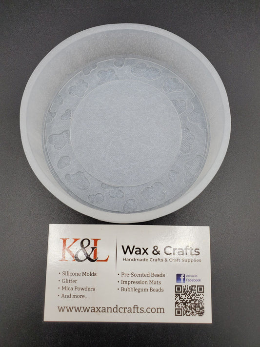 Cow Print Round Freshie Mold