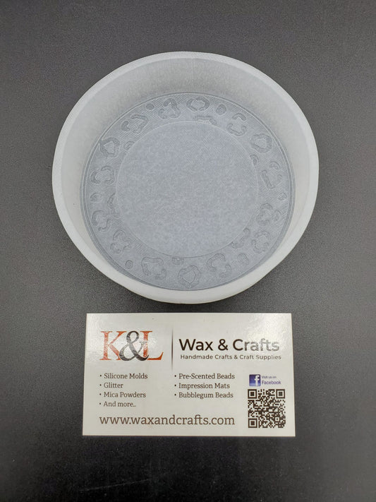 Leopard Print Round Freshie Mold