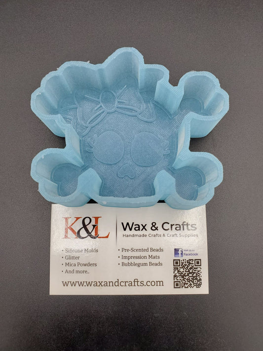 Cute Bow Skull Freshie Mold