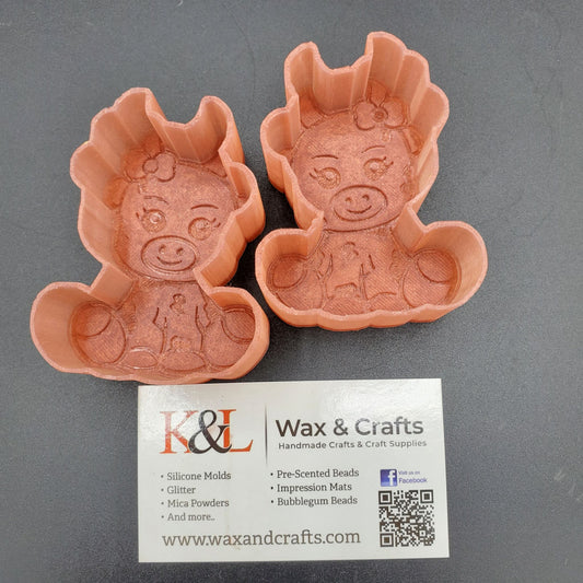 Little Cow Vent Clip Freshie Molds