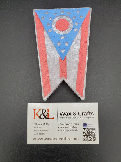 Ohio State Flag Freshie Mold