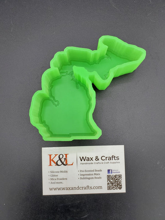 Michigan Outline Freshie Mold