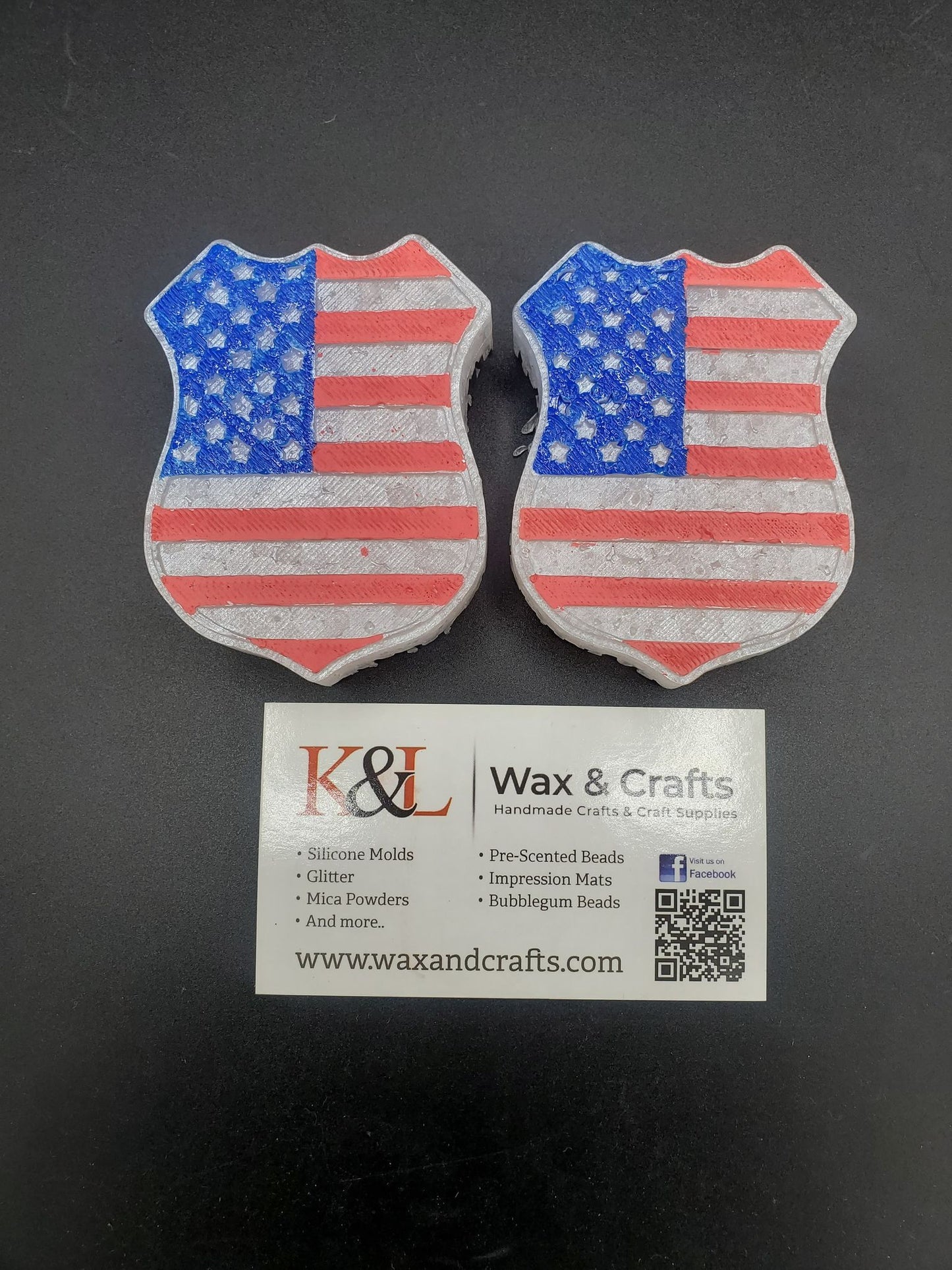 Flag Badge Vent Clip Freshie Molds