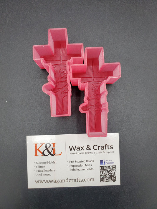 Faith Cross Vent Clip Freshie Molds