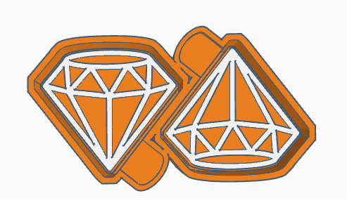 Diamond Vent Clip Housing