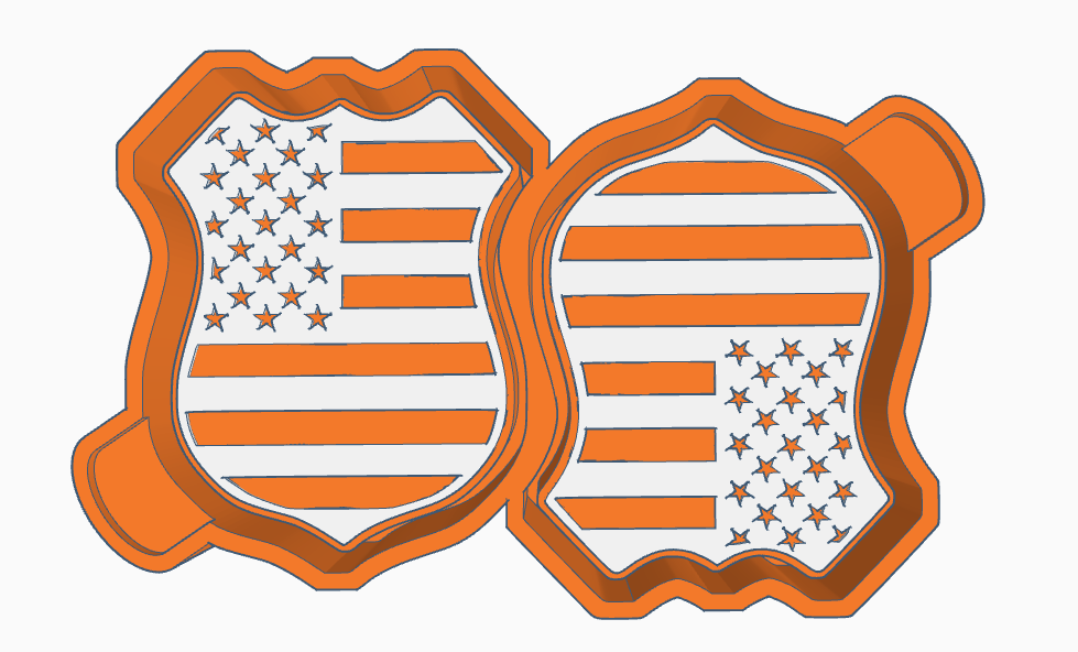 Flag Badge Vent Clip Housing