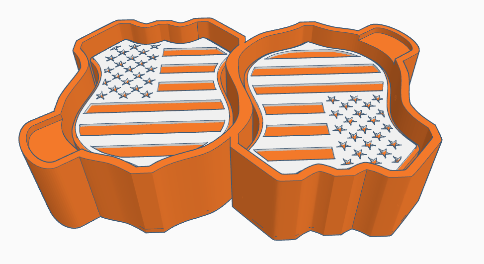 Flag Badge Vent Clip Housing