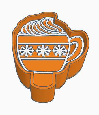 Snowflake Holiday Coffee Cup Housing